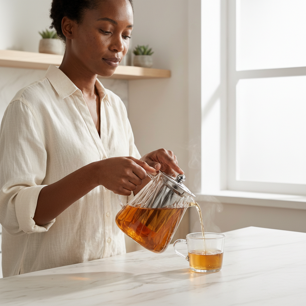 Danny Home Tea Infuser with Sieve 860ml Stainless Steel Strainer Kenya