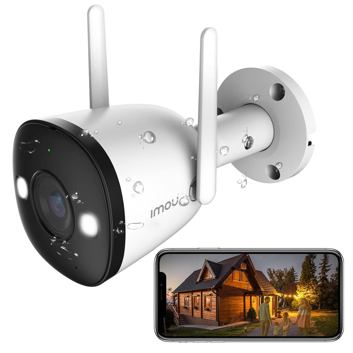 Imou IP 67 Outdoor Security Bullet Camera, Color Night Vision