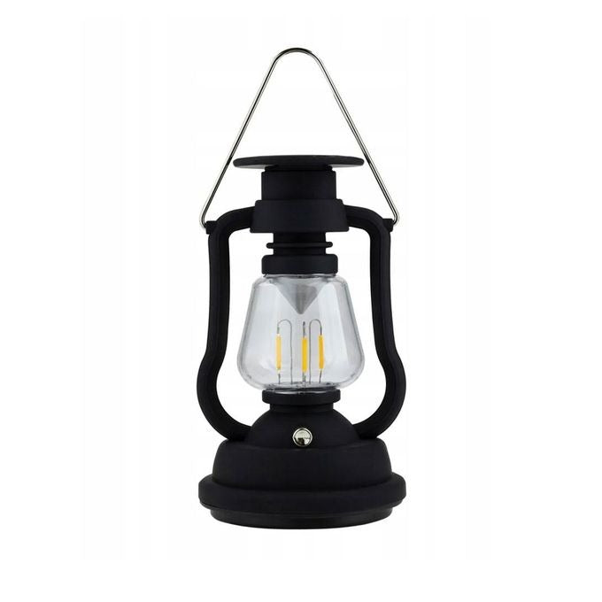 Retro lantern super bright rechargeable LED solar camp light with a Hand Crank