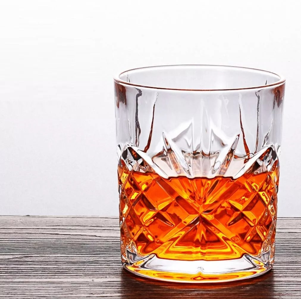 6Pcs French Style Glass Whisky Cup Tea Cup Coffee Mug Mini Bar Wine Cup Vodka 340ml