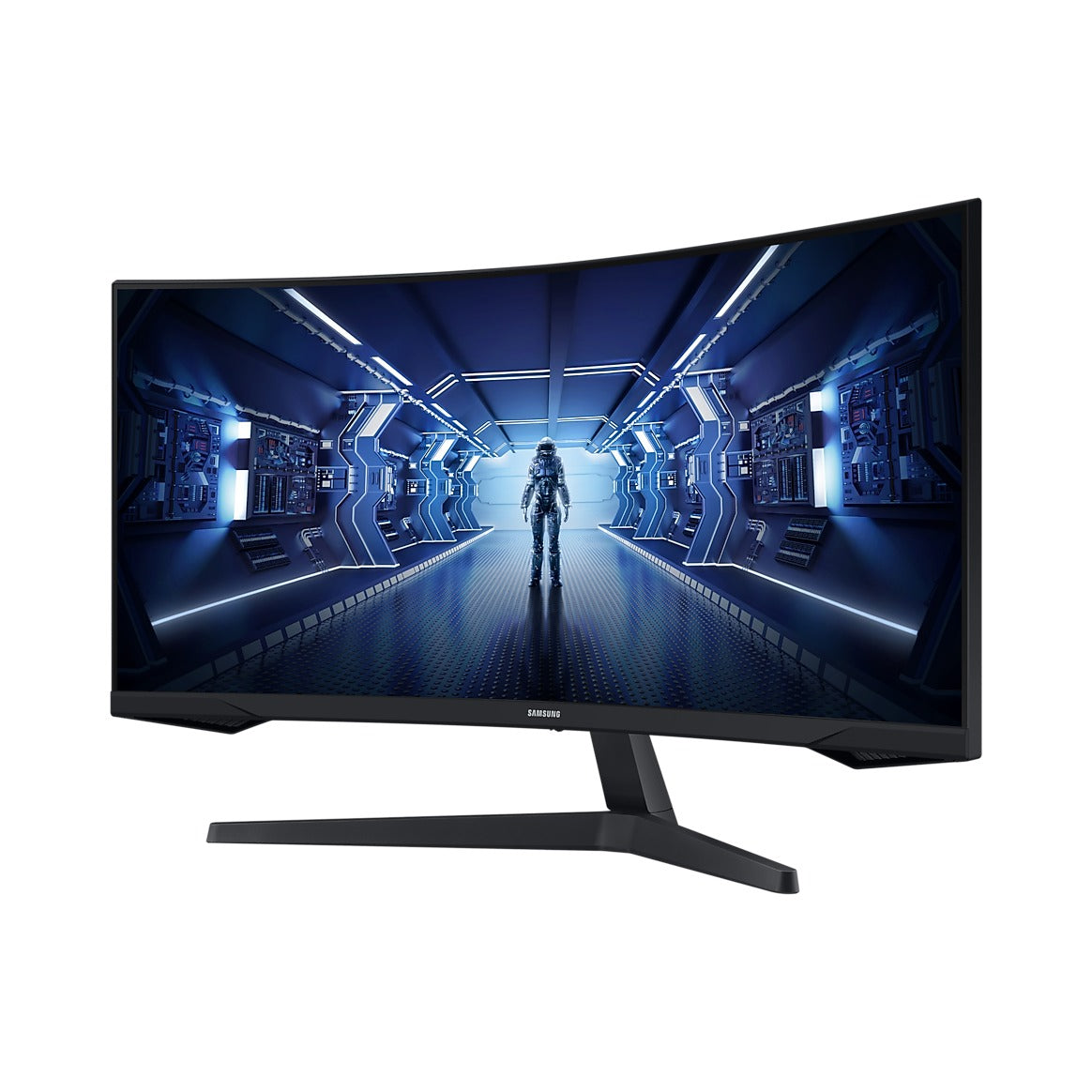 Samsung 34 Inch Odyssey G5 (G55T) Ultrawide Curved Gaming Monitor | UWQHD 3440 x 1440, 1000R, 165Hz, 1ms, FreeSync Premium