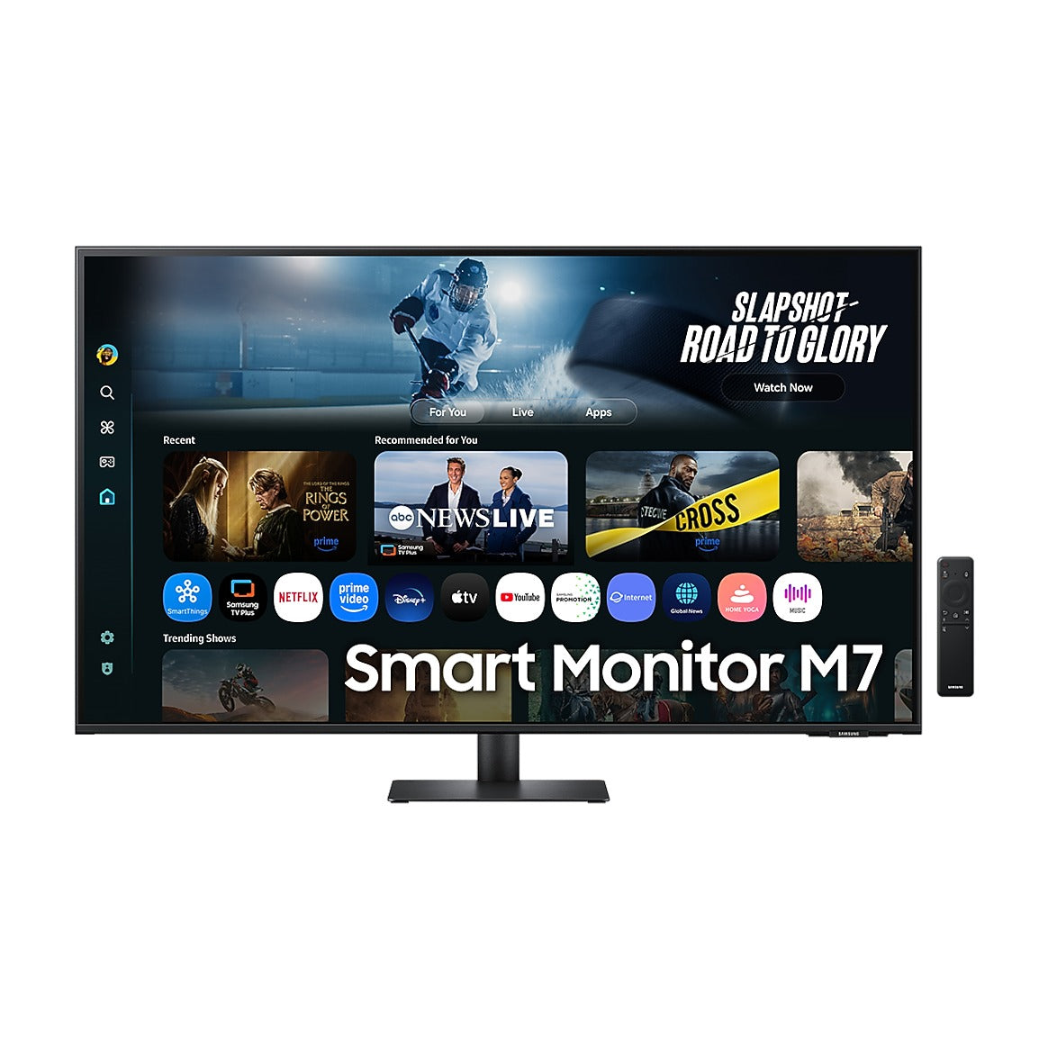 Samsung 43 Inch Smart Monitor M7 (M70F) | 4K UHD, Smart TV Apps, USB-C 65W, Samsung Vision AI, Remote