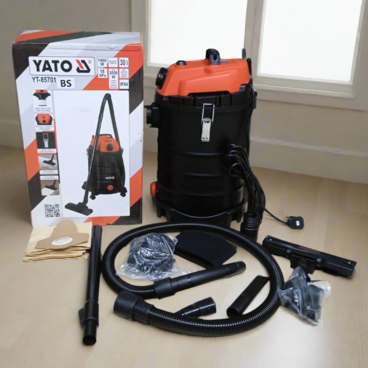 YATO Wet/Dry Vacuum Cleaner 1400W 30L