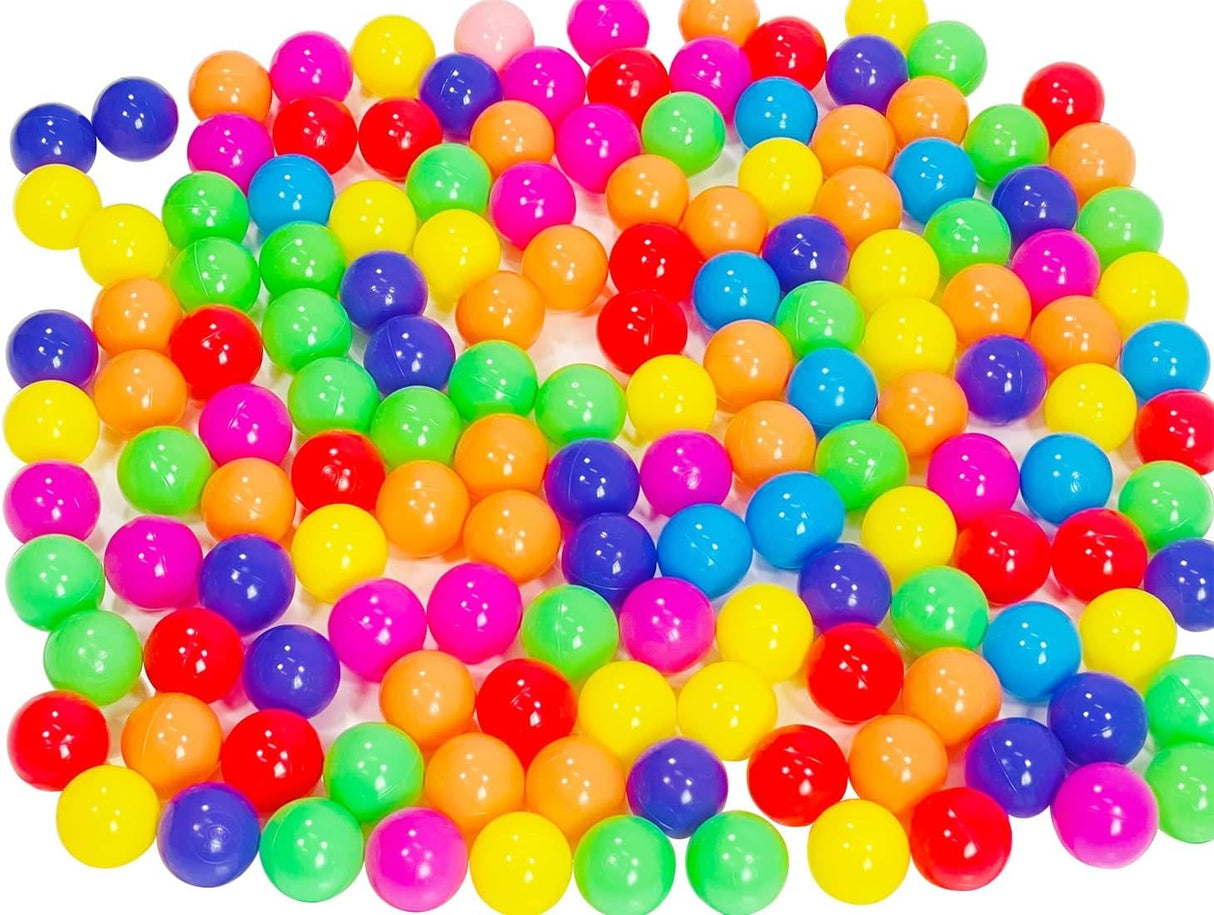 Colorful Non Toxic Soft Plastic Balls for Kids Tent, Play House, Pool, Pond Swim Tent Toys 100pcs