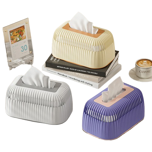 Stripped tissue / serviette box