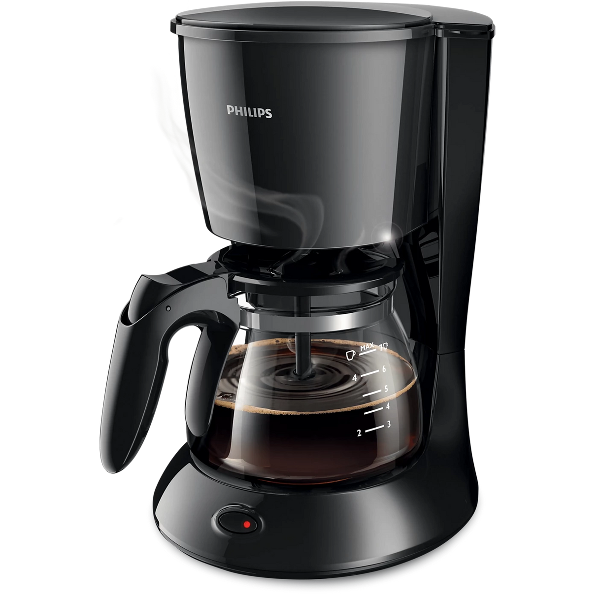 Philips Compact Drip Coffee Maker 750W - Up to 7 Cups, 0.6L, Aroma Twister, Drip Stop & Auto Shut-Off