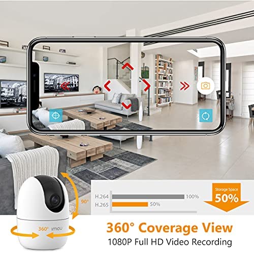 IMOU 360° 1080P Full HD Wi-Fi Security CCTV Camera with Human Detection & Auto Motion Tracking – Indoor/Outdoor Smart Surveillance Camera for Home, Office, Shop | Kenya