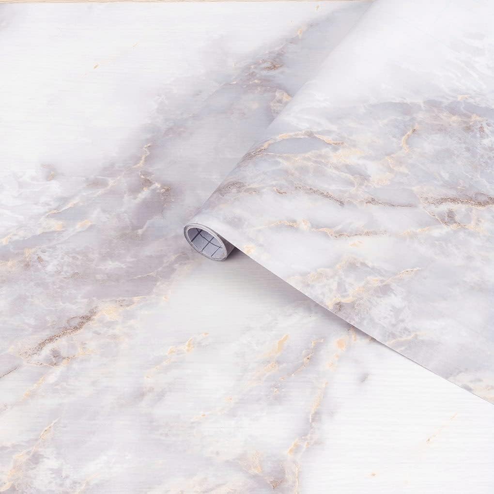 Marble 60cm by 500 cm Self Adhesive Contact paper Countertop,Kitchen,Shelf Liner