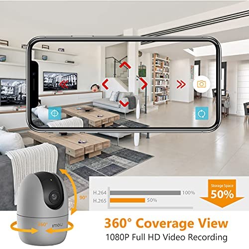 IMOU 360° 1080P Full HD Wi-Fi Security CCTV Camera with Human Detection & Auto Motion Tracking – Indoor/Outdoor Smart Surveillance Camera for Home, Office, Shop | Kenya