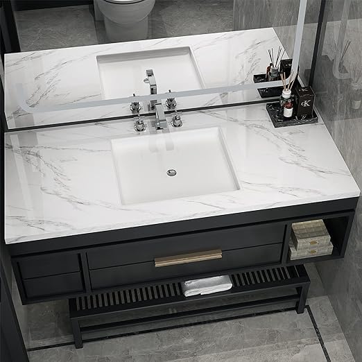 Marble Contact Paper Peel and Stick Wallpaper Contact Paper for Countertops 50*1000cm