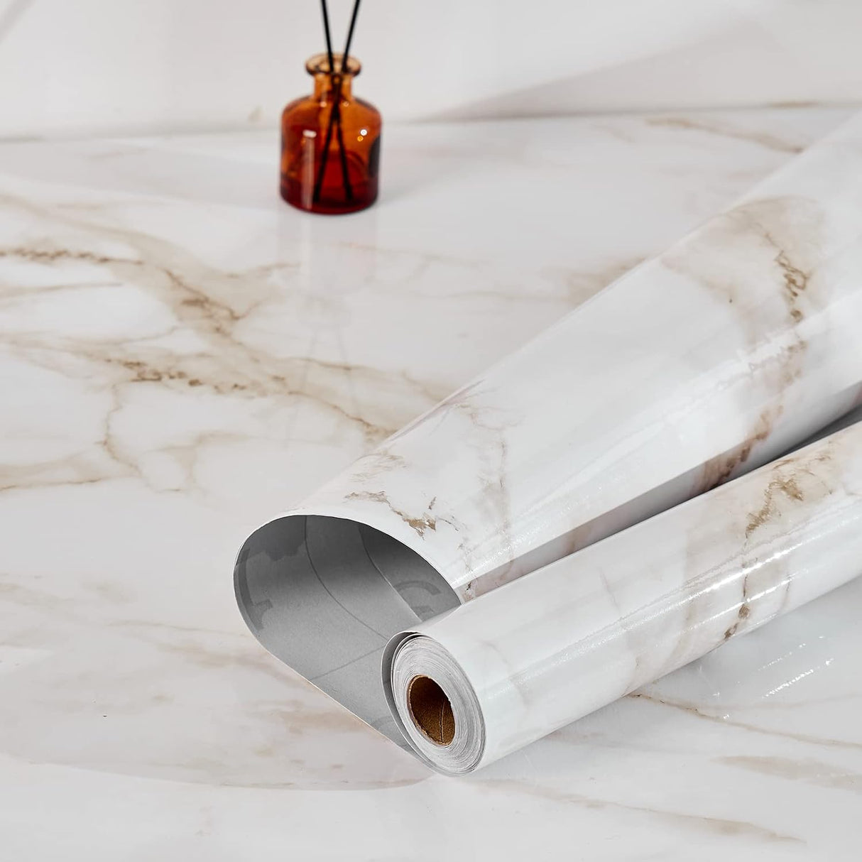 Marble Contact Paper Peel and Stick Wallpaper Contact Paper for Countertops 50*1000cm