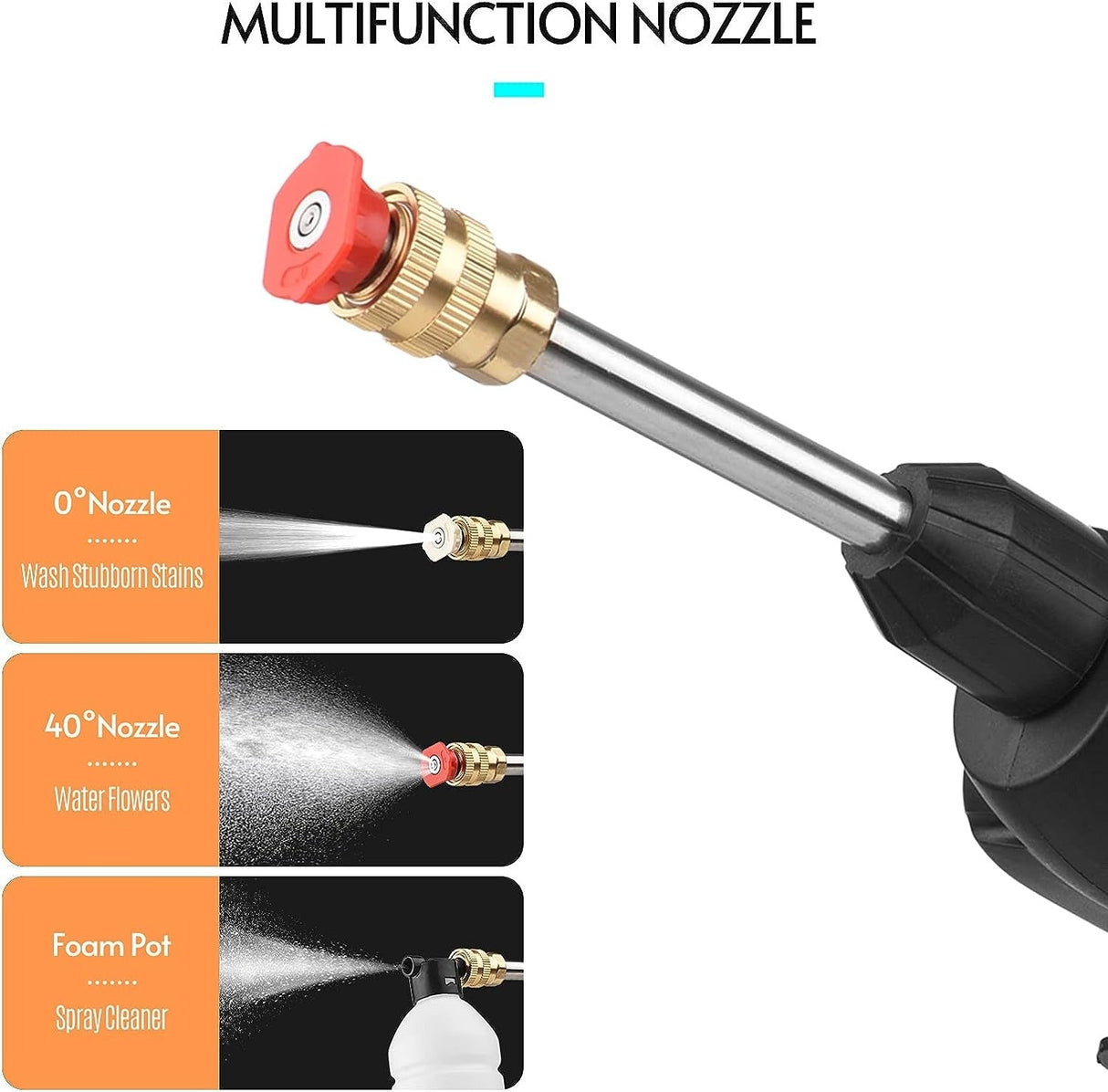 Cordless 48V Electric Car Pressure Washer Power Washer with Accessories