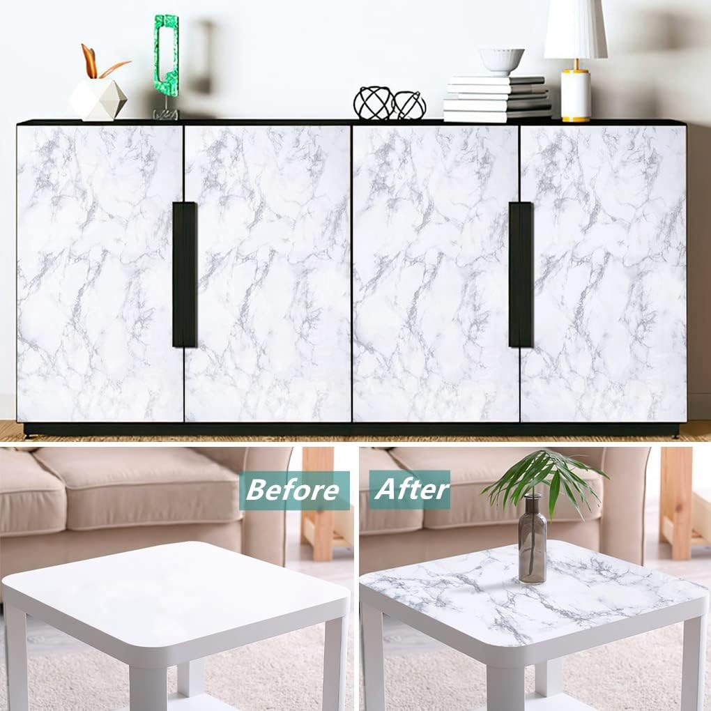 Marble 60cm by 500 cm Self Adhesive Contact paper Countertop,Kitchen,Shelf Liner