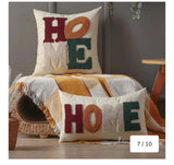 Boho Cotton Woven Pillowcases 45x45cm | Tufted Tassel Cushion Cover for Sofa Decor