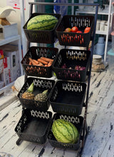 Multi-Functional Steel Kitchen Vegetable & Fruit Rack with Lockable Wheels – Durable, Stackable Storage for Home Organization