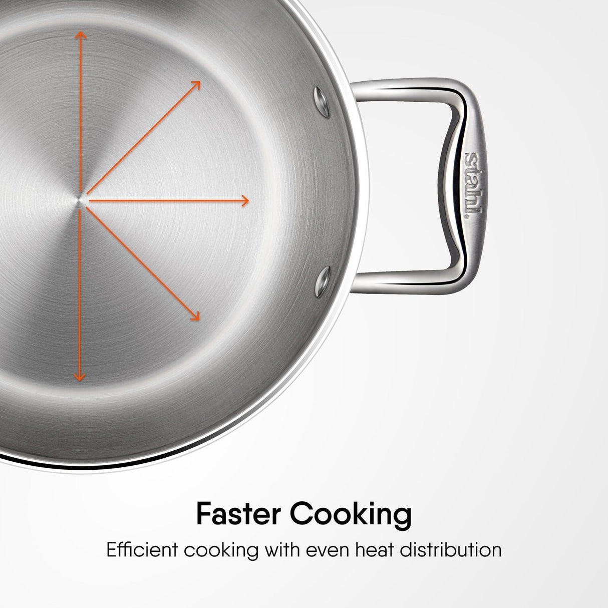 Stahl Stainless Steel Sauce Pot / Casserole Triply Artisan Series | Induction Ready