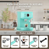 Empstorm 20 Bar Espresso Coffee Maker with Milk Frother | Semi-Automatic