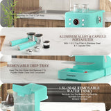 Empstorm 20 Bar Espresso Coffee Maker with Milk Frother | Semi-Automatic