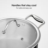 Stahl Stainless Steel Sauce Pot / Casserole Triply Artisan Series | Induction Ready
