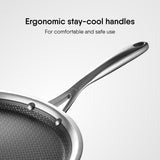 Stahl Triply Stainless Steel Flat Pan | Chapati & Pancake | Artisan Hybrid Series