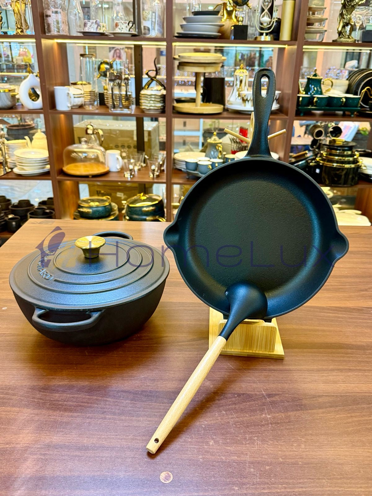 3 Pcs Enamel Cast Iron Cookware Set Heavy-Duty Dutch Oven with Lid | Non-Reactive, Even Heat Distribution Pot for Stewing, Frying & Baking