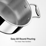 Stahl Stainless Steel Sauce Pot / Casserole Triply Artisan Series | Induction Ready