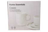 Danny Home Classic 16 Piece Ceramic Dinner Set Cream