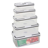 Fridge Organisation Set: 4 Glass Food Containers, 5-in-1 Fridge Containers and Liner Roll