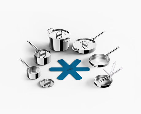 Joseph Joseph Space Steel 6 piece stainless steel cookware set, sold in Kenya by Homelux Kenya