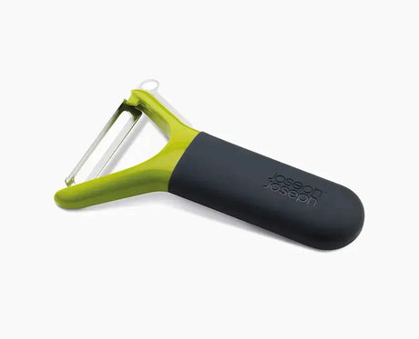 Joseph Joseph Multi-Peel Y-shaped peeler in green, shown front on