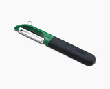 Joseph Joseph Multi-Peel straight peeler in dark green, shown front on