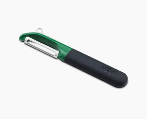 Joseph Joseph Multi-Peel straight peeler in dark green, shown front on