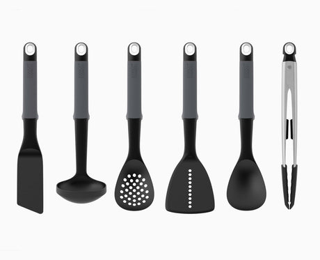 Elevate grey utensil set in a modern kitchen