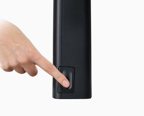 Close-up of the removable two-stage ceramic sharpener in the base of the SlimBlock