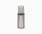 Joseph Joseph Elevate Steel Knives Carousel five-piece set with all knives on the rotating block
