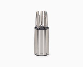 Joseph Joseph Elevate Steel Knives Carousel five-piece set with all knives on the rotating block