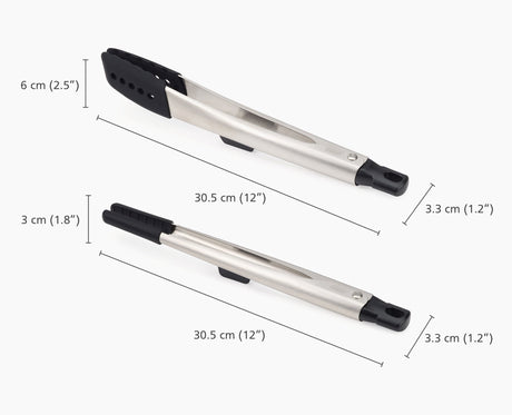 Joseph Joseph Elevate Fusion tong set dimensions diagram, Homelux Kenya