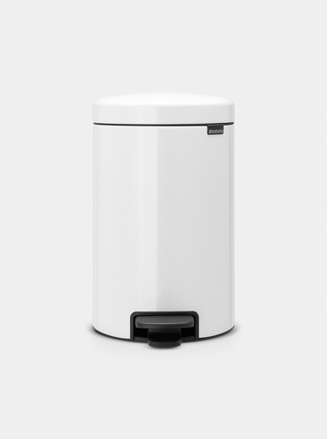 Brabantia NewIcon Pedal Bin 12L White — Homelux Kenya