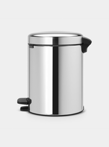 Brabantia NewIcon Pedal Bin 5L Brilliant Steel — Homelux Kenya