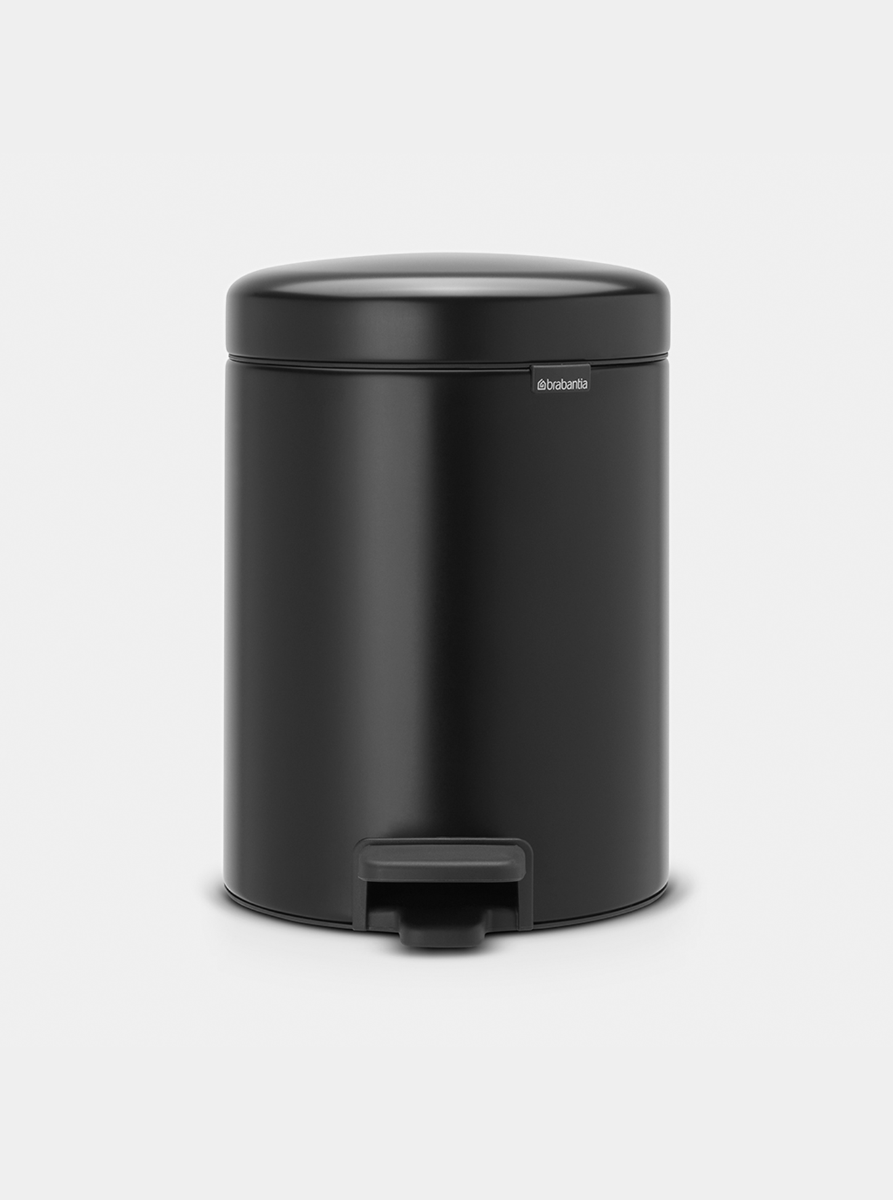 Brabantia NewIcon Pedal Bin 5L Matt Black — Homelux Kenya