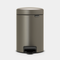Brabantia NewIcon Pedal Bin 3L Platinum — Homelux Kenya