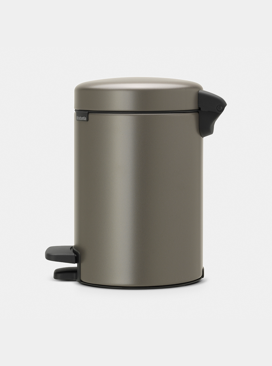 Brabantia NewIcon Pedal Bin 3L Platinum — Homelux Kenya (view 2)