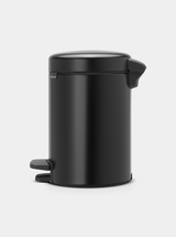 Brabantia NewIcon Pedal Bin 3L Matt Black — Homelux Kenya (view 2)