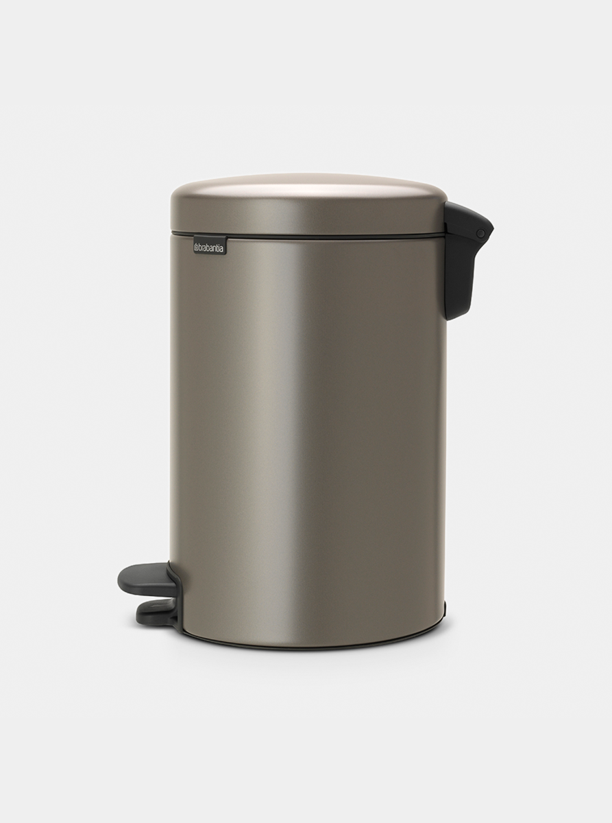 Brabantia NewIcon Pedal Bin 12L Platinum — Homelux Kenya (view 2)