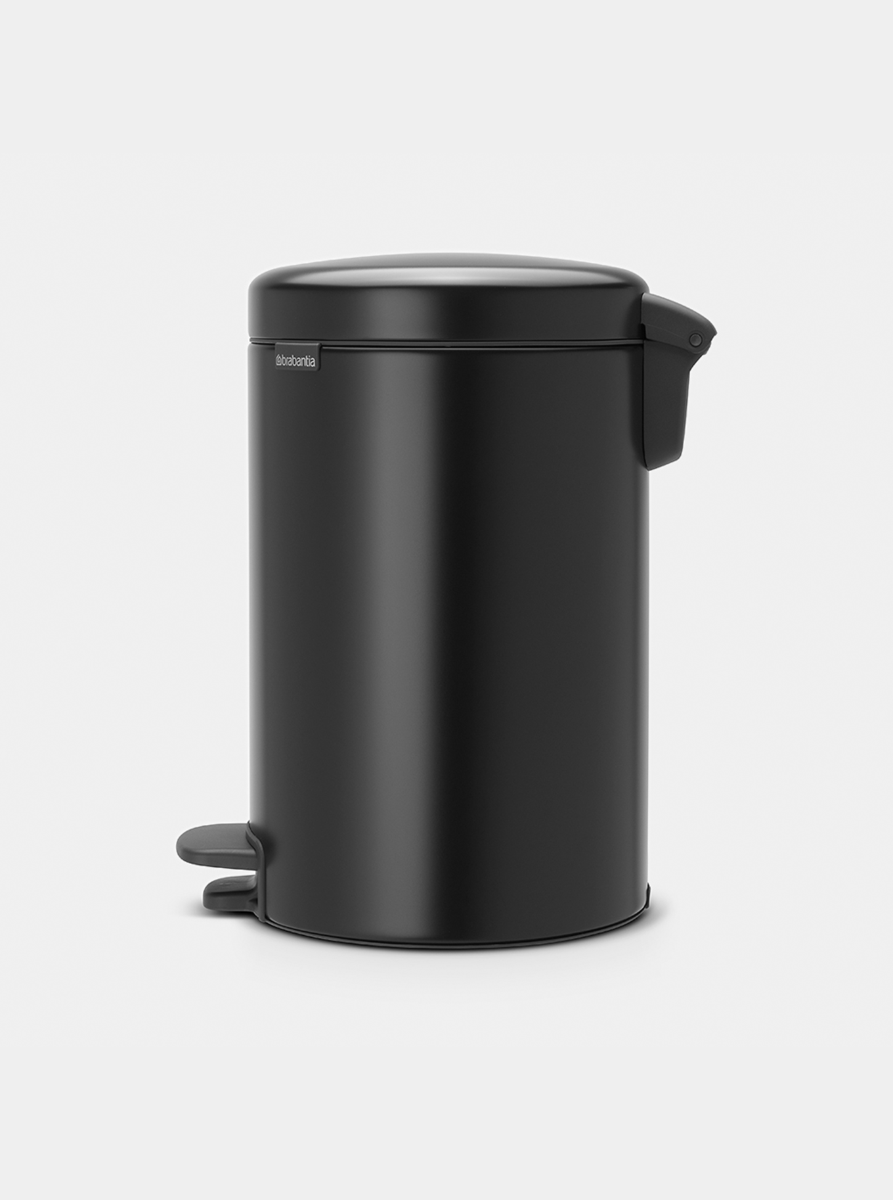 Brabantia NewIcon Pedal Bin 12L Matt Black — Homelux Kenya (view 2)