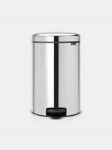Brabantia NewIcon Pedal Bin 20L Brilliant Steel — Homelux Kenya
