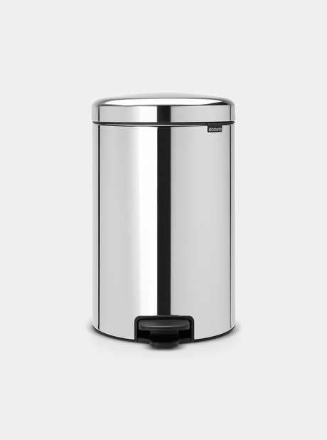 Brabantia NewIcon Pedal Bin 20L Brilliant Steel — Homelux Kenya