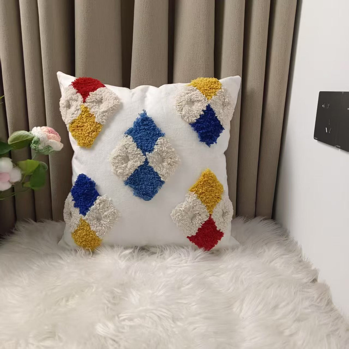 Woven Decorative Cushion Covers 45 x 45 cm Pillow Cover