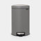 Brabantia NewIcon Pedal Bin 12L Mineral Concrete Grey — Homelux Kenya