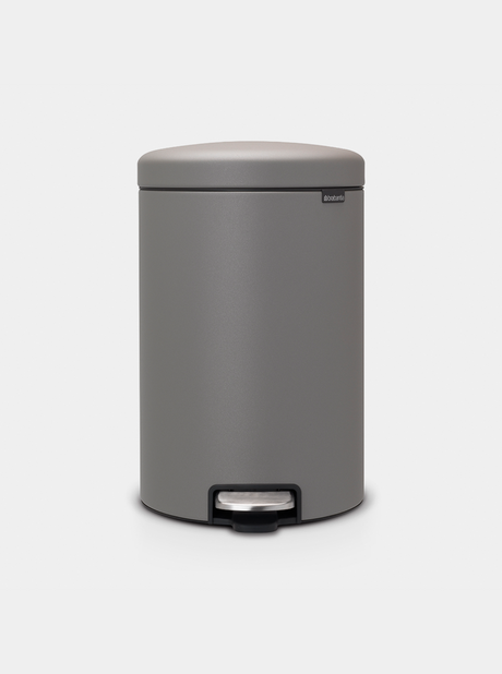 Brabantia NewIcon Pedal Bin 20L Mineral Concrete Grey — Homelux Kenya